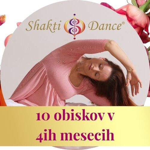 Shakti Dance® ali Joga plesa v objemu aromaterapije – 10 obiskov v 4 mesecih