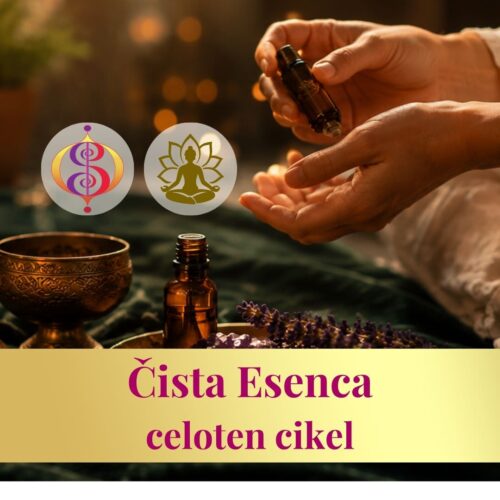 Čista Esenca - celoten cikel vračanja k sebi z aromaterapijo, jogo, gibanjem in zvočno kopeljo.